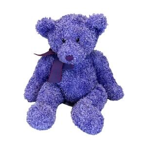 Russ Berrie Teddy Bear Purple 14" Plush Target Stuffed Animal Toy